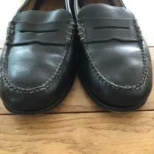 Martin Dingman Black Leather Loafer Men\'s - Size 8-1/2 All American Saddle Leather Penny Loafers - Rust | Martin  main image 4